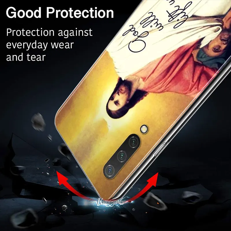 

Bible Jesus Christ Christian for Xiaomi Mi11 10T Note10 Ultra 5G 9 9T SE 8 A3 A2 6X Pro Play F1 Lite 5G Transparent Phone Case