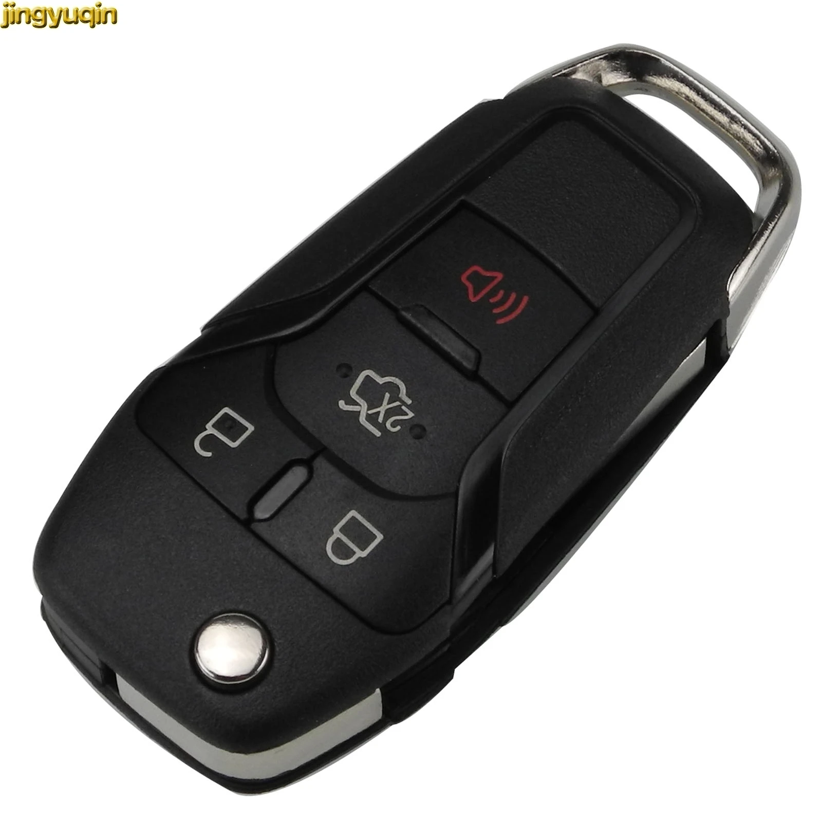 Откидная оболочка ключа дистанционного управления Jingyuqin для Ford Fusion Edge Explorer 2013-2015
