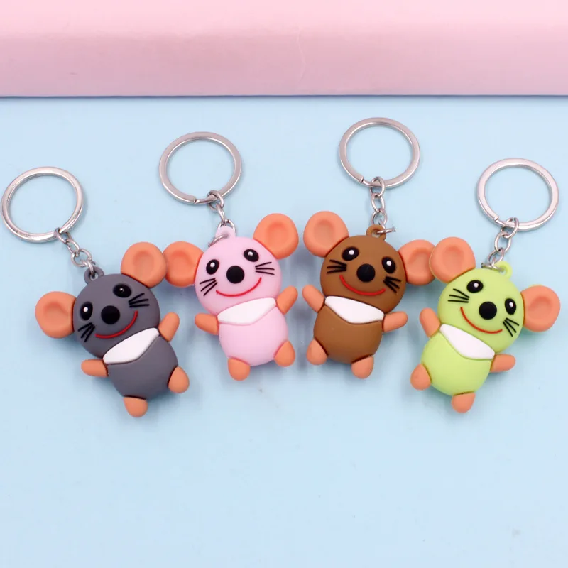 Креативный брелок для ключей с милой мультяшной мышью Корейская версия
