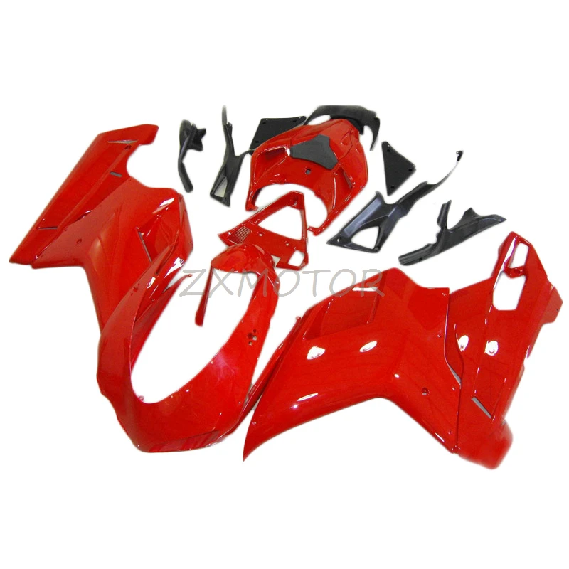 

Aftermarket Fairings Kits Set For 848 1098 1198 DUCATI 2007-2009 Injection Red Black fairing 07-09 New Hot Moto Parts OP69