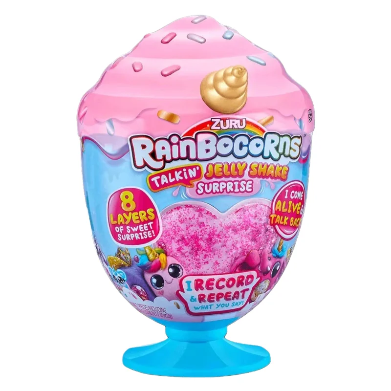 

Rainbocornes Plush Sweet Shake Surprise Blind Box By Kawaii Plush Bunny Gift for Girl Can Sing and Learn To Talk