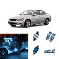 6pcs white led car light bulbs interior kit map dome step courtesy trunk cargo area lights lamp for lexus is300 2001 2004 2005