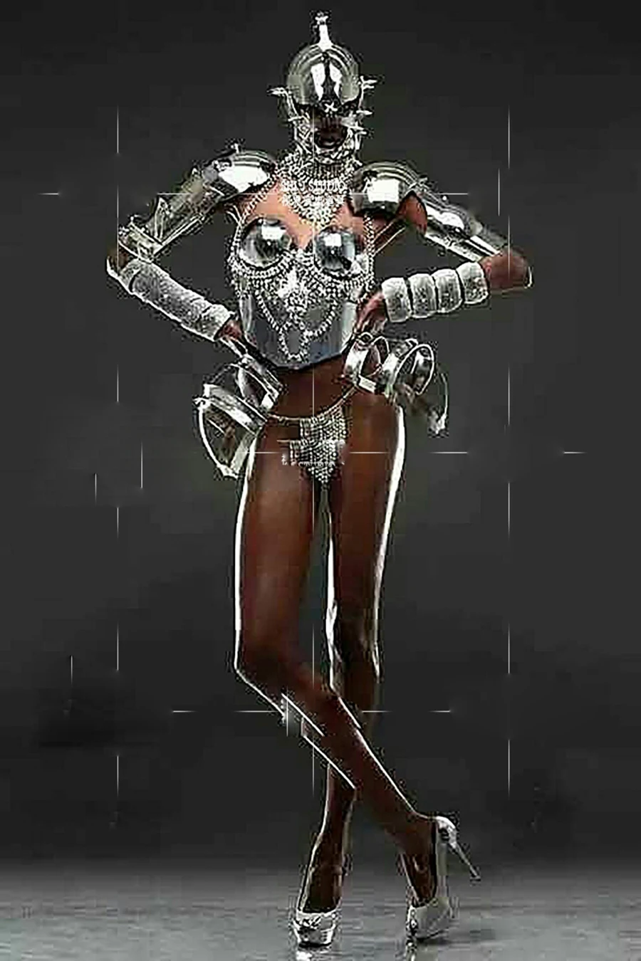 Костюм для косплея gogo технологии будущего космическое зеркало танцевальный