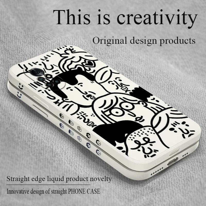 

Simple Pen Sketch Avatar Phone Case For Huawei Nova8 8Pro 8SE Nova 7 7Pro 7SE 6 6se 5 5Pro 5Z 5I 5Ipro 5T 4 4E Silicone Cover
