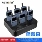 Рация Retevis RB619 PMR, 6 шт., радио RB19 FRS + 1 шт. зарядное устройство + 6 шт. наушников, рация для отеля, ресторана