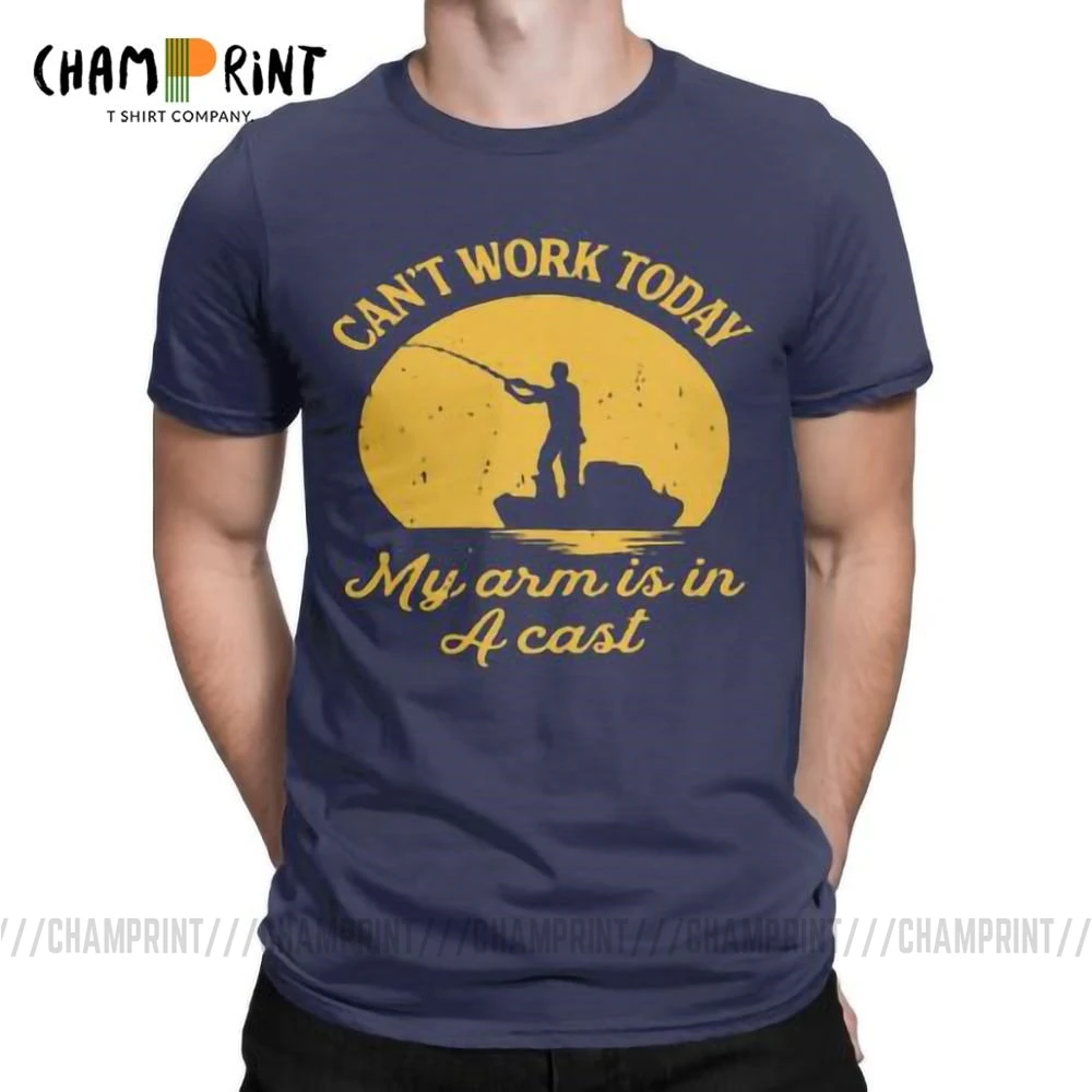 Забавная футболка с надписью No Work Today Arm Is In A Cast на День отца Мужская забавная