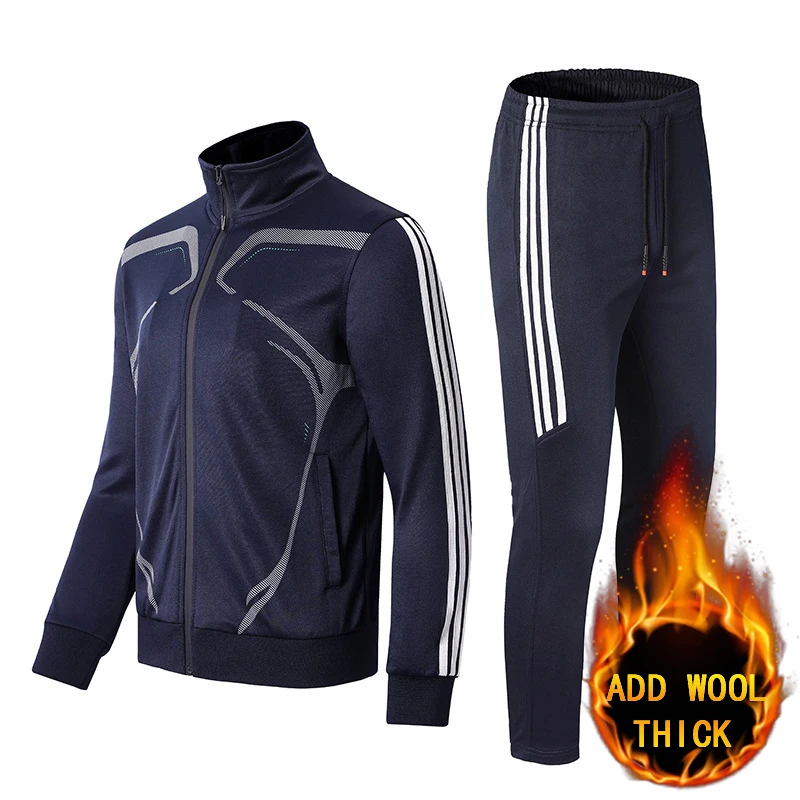 

Новинка 2020, зимняя куртка и брюки, повседневная мужская одежда, спортивные костюмы из 2 предметов, однотонный минималистичный стиль, для бег...