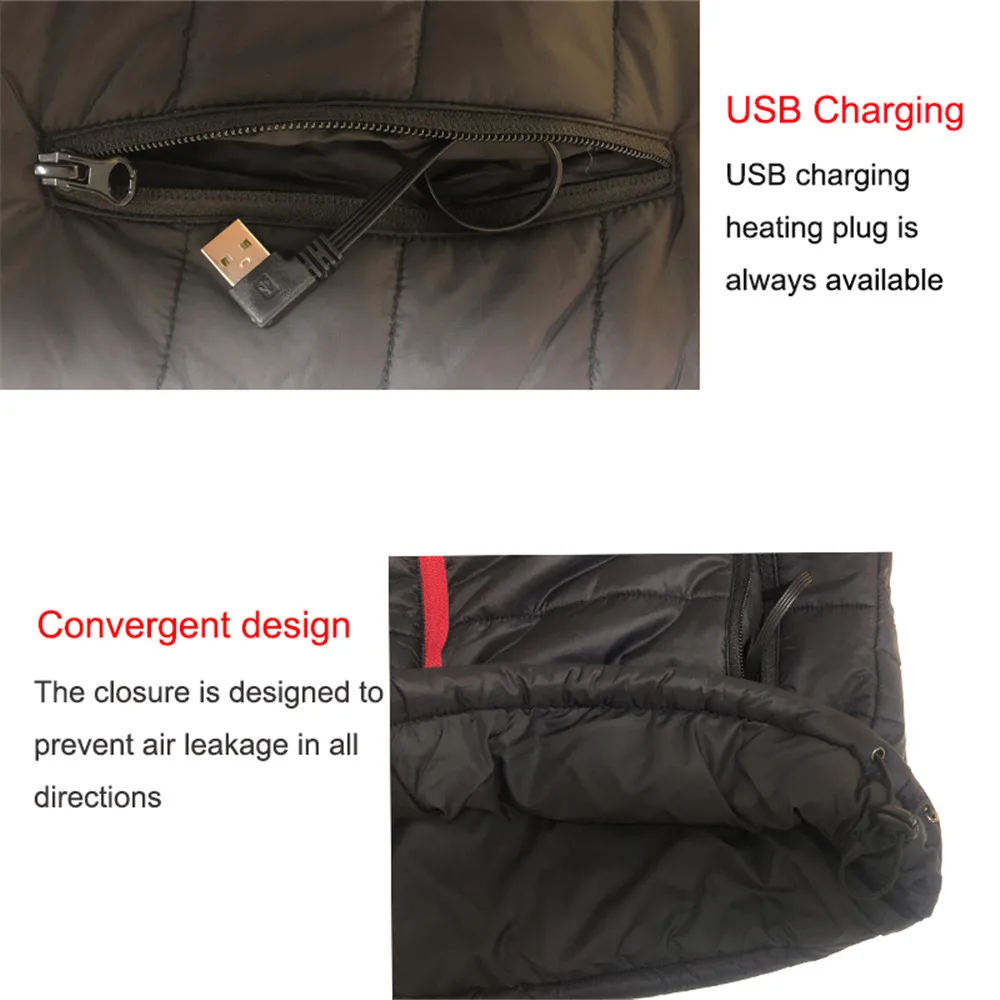 Winter Charging Heating Vest Water Washing Thermal Warm Woman Man For Camping Hiking Skiing Outing Heated | Спорт и развлечения