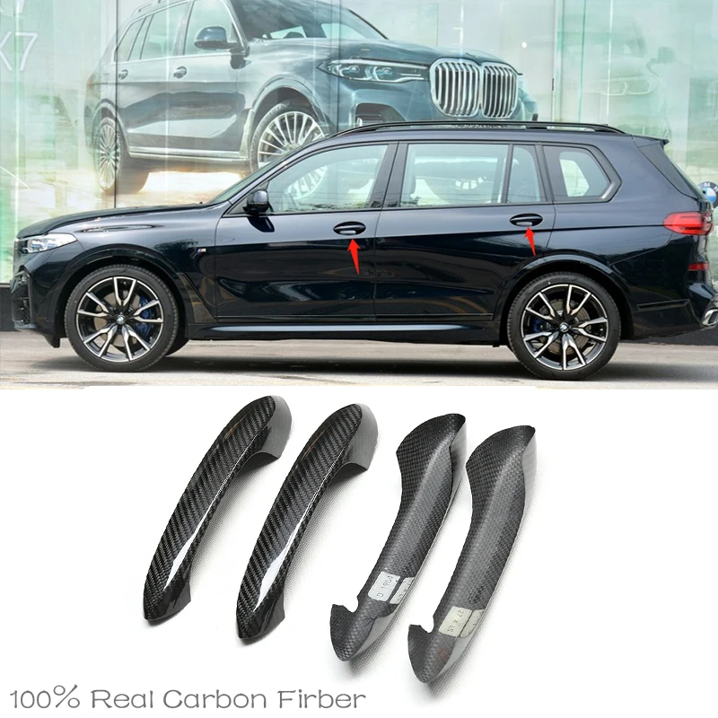 

Защитная крышка для дверной ручки из углеродного волокна для BMW X7 G07 M50i xDrive40i xDrive50i 2018 2019 2020