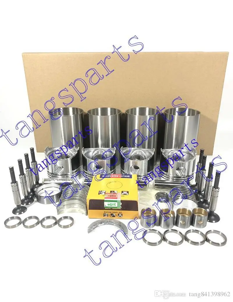 

for V1702 engine rebuild kit with valves For KUBOTA engine Fit KH90 Excavator L355DTSS 743 engine rebuild parts kit