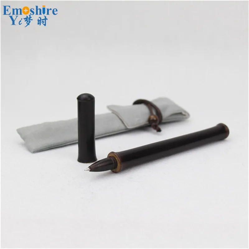 Черная искусственная шариковая ручка бамбуковая настройка запасная часть