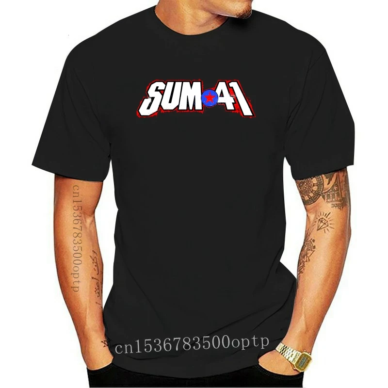 

New Sum 41 T Shirt Men's Crew Neck Fashionable Underclass Hero Cotton Short-Sleeve Top Tees