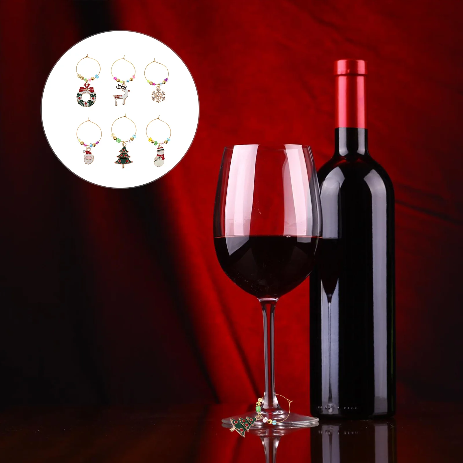 

6 шт., ярлыки для украшения рождевечерние