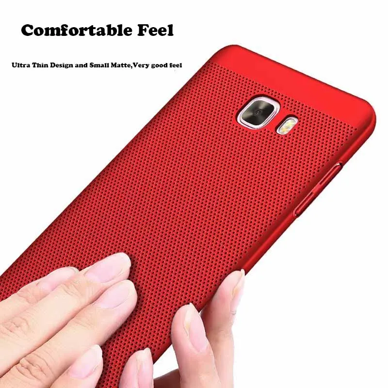 Heat dissipation COOL PC Case For Samsung Galaxy C5 C7 C9 Pro J5 J7 Grand prime pro S9 S8 S7 edge Note 9 8 A8 A6 Plus 2018 Cover |