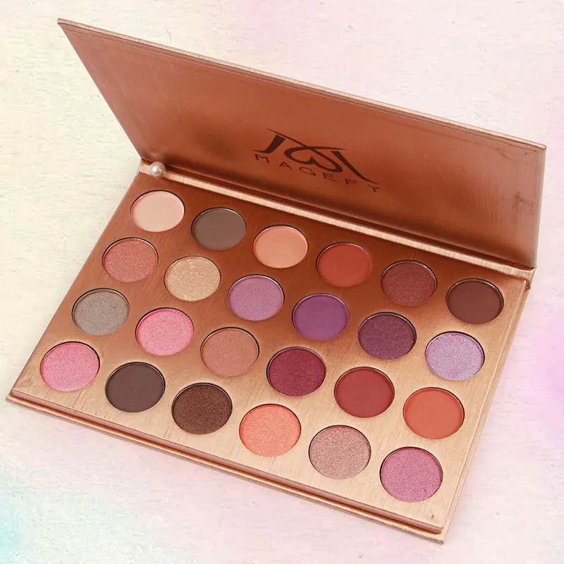 

Палетка матовых теней для век, 24 цвета, нюдовые Минеральные тени для век, пудра, косметика, водостойкий макияж