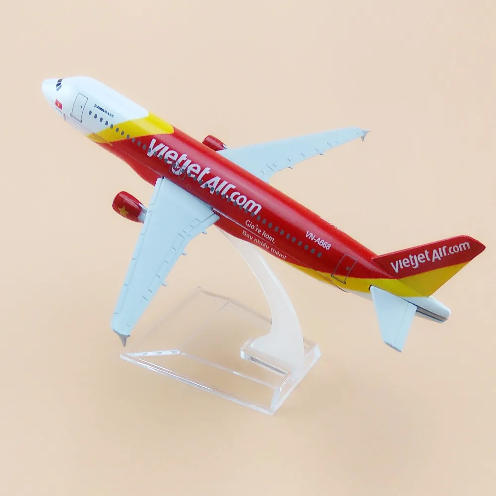 Модель самолета вьетнамская VietJet Air A320 авиакомпании 16 см|gift|gift giftsgifts kids |