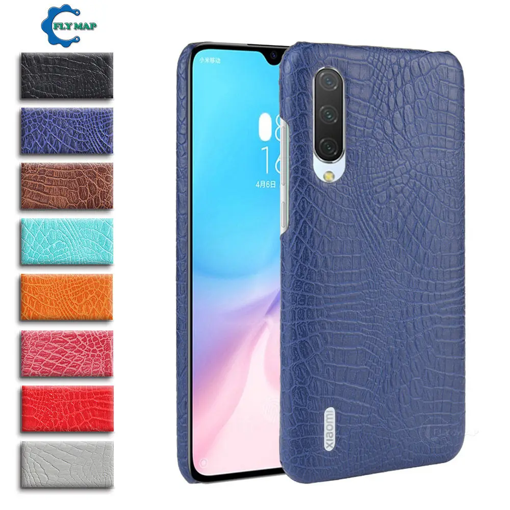 Чехол под крокодиловую кожу для Xiaomi mi 9 Lite жесткий защитный чехол телефона Xiao