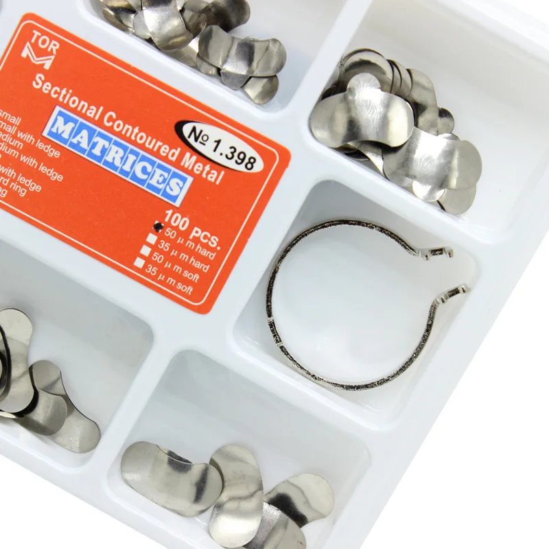 4 набора/1 набор стоматологических секционных контурных матриц матричных полос 35