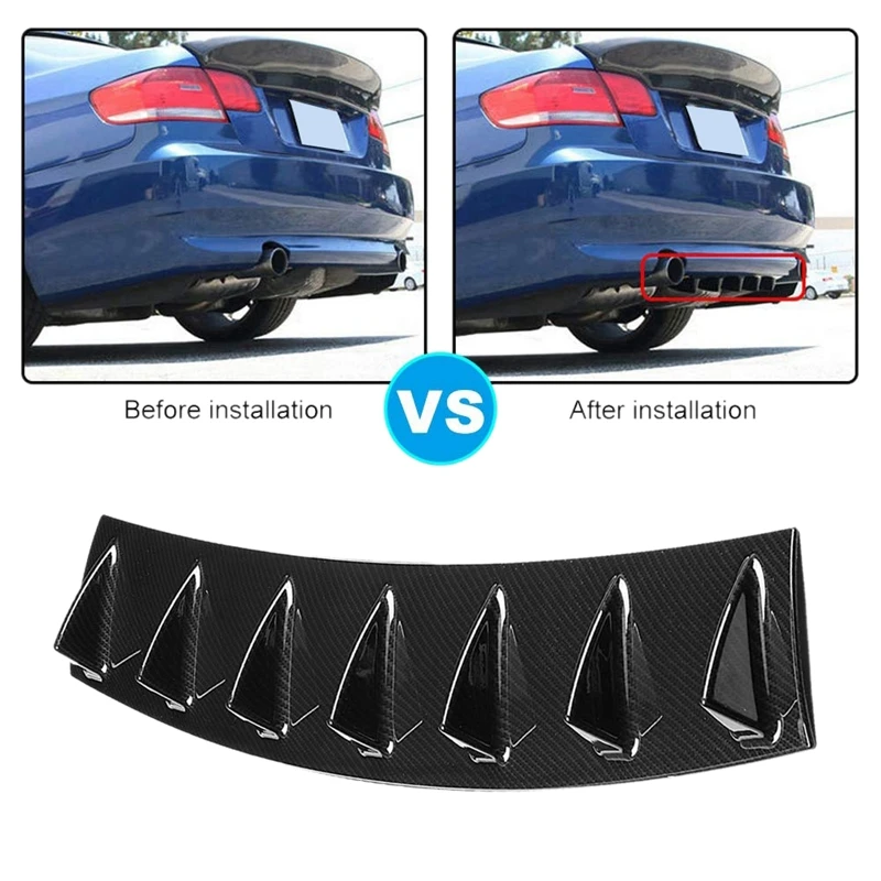 Акула плавный диффузор универсальный карбоновый бампер заднего бампера шасси