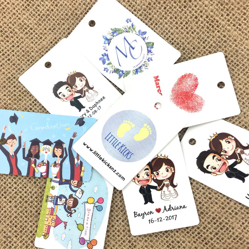 300 г/кв. М бумажная этикетка подвесные бирки на заказ с персонализированным