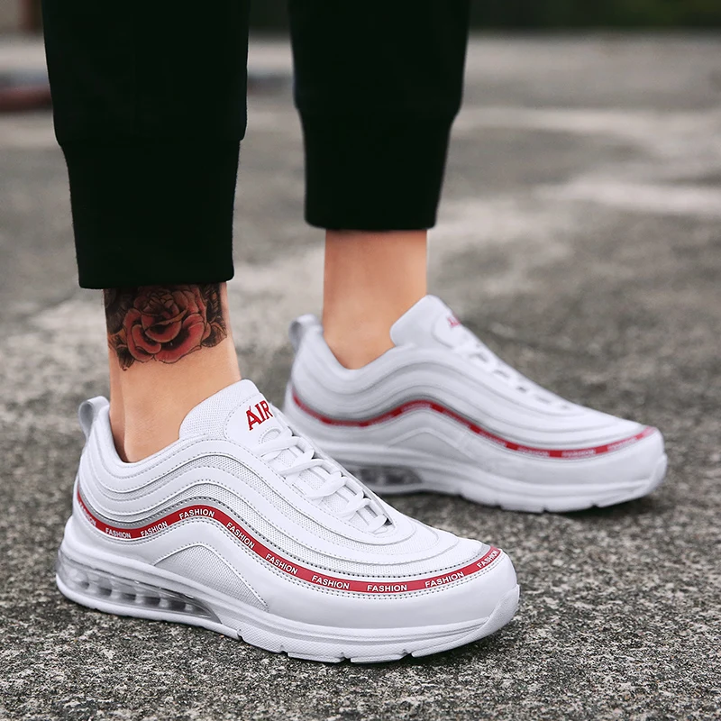 Air Cushion Thick Sole Platform Sneakers Men Vulcanize Shoes Man Mixed Color Chunky Dad Shoes Men Trainers Creepers Loafers