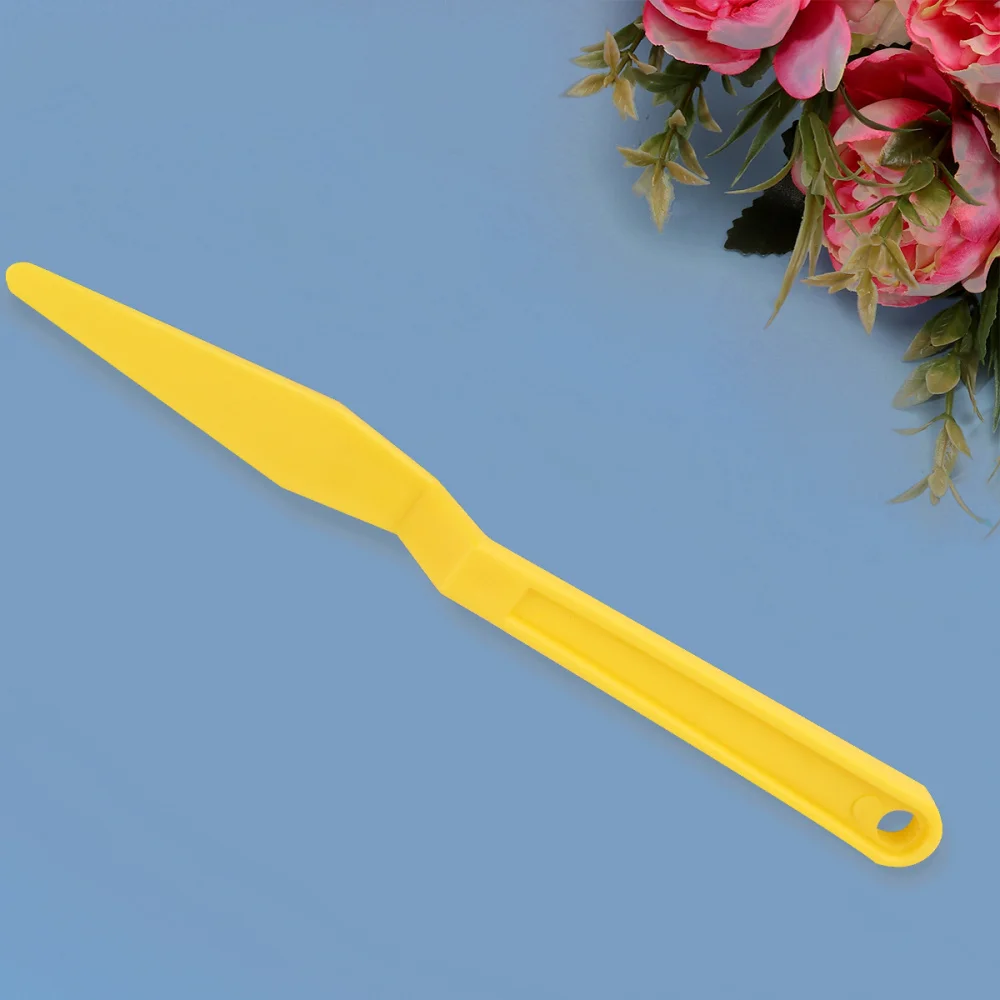 

1pc Car Film Tool Long Handle Cutter Wrapping Scraper Squeegee Car Tool (Yellow)