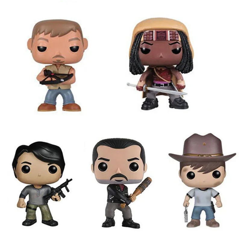 Коллекция виниловых игрушек "Ходячие мертвецы" & Дэрил Диксон, Мишонн, Ниган для детей в качестве подарка на Рождество.