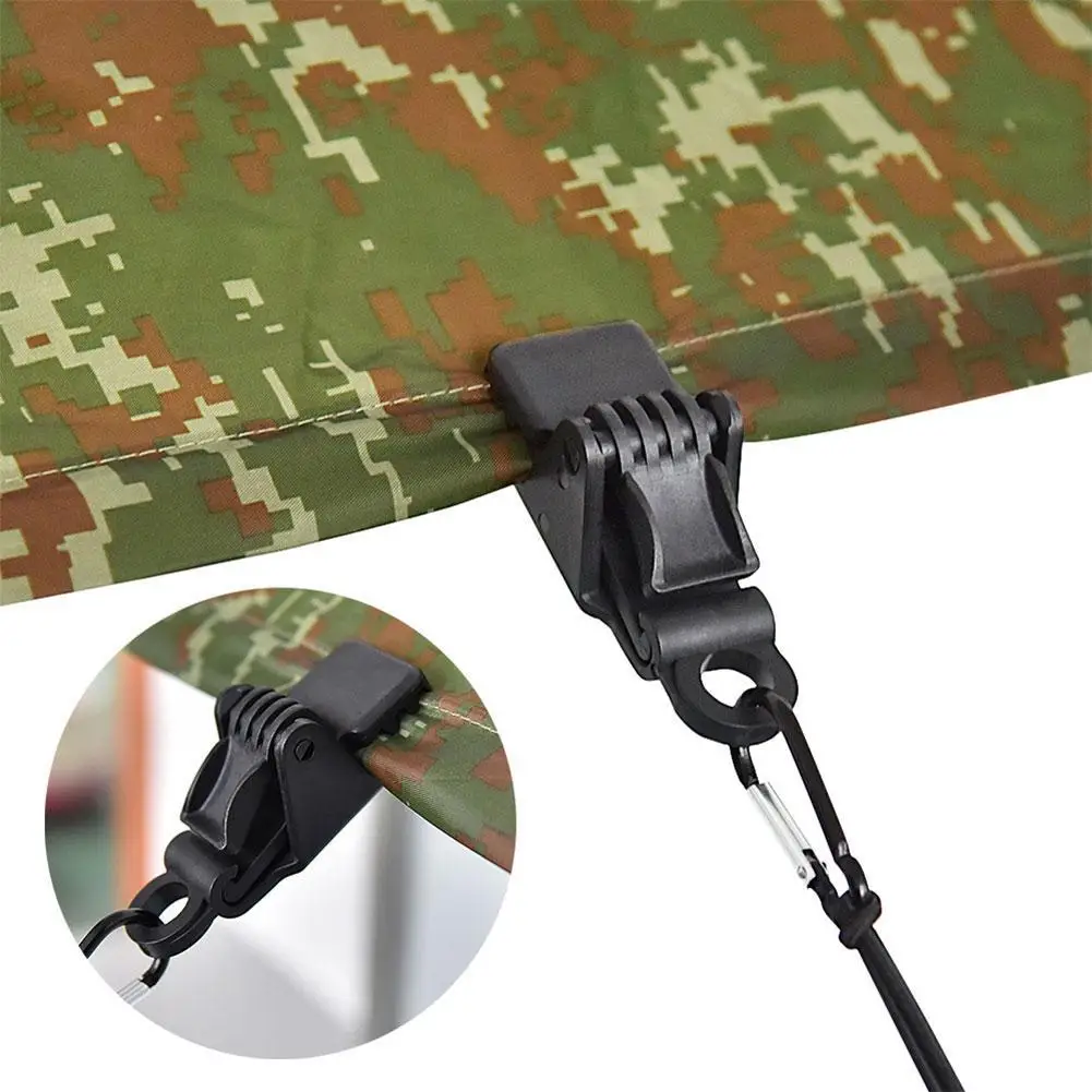 

1pc Outdoor Kit Tent Hike Tarp Clip Trap Jaw Grip Camp Caravan Clamp Tool Canopy Tighten Awning Gripper Snap Canvas