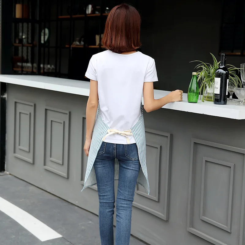 Фартук Fansheng из хлопка и льна без рукавов кухонный водонепроницаемый