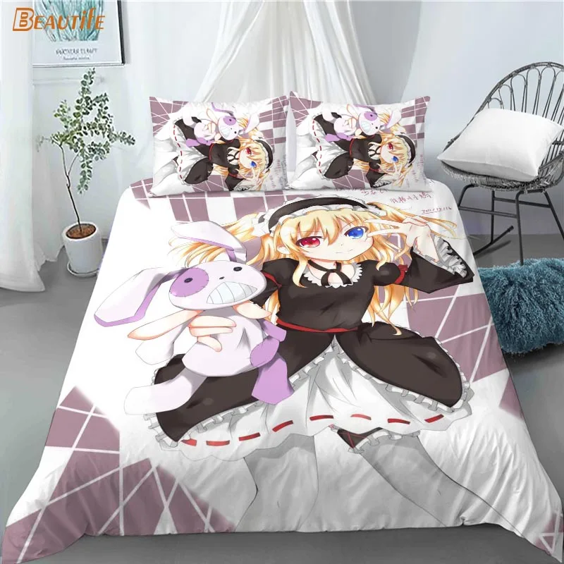 

Комплект постельного белья Boku Wa Tomodachi ga Sukunai из 3 предметов, пододеяльник, пододеяльник, наволочка