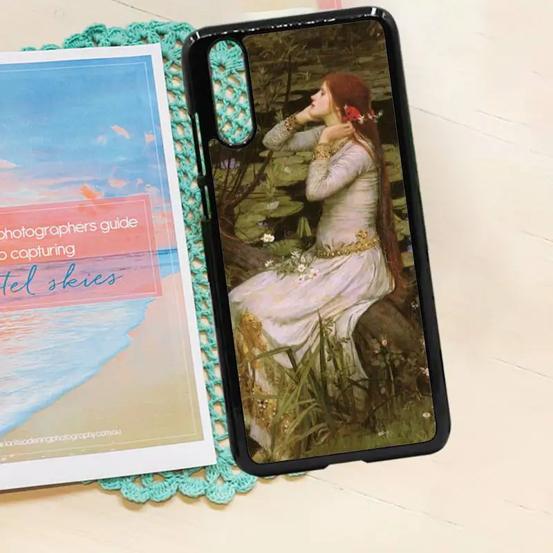 

Retro Girl Ophelia painting Phone Case PC for iPhone 11 12 pro XS MAX 8 7 6 6S Plus X 5S SE 2020 XR