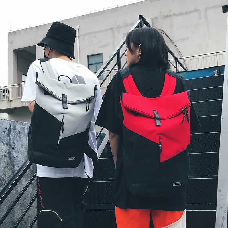 Школьная сумка модный тренд женский рюкзак уличный стиль мужская для