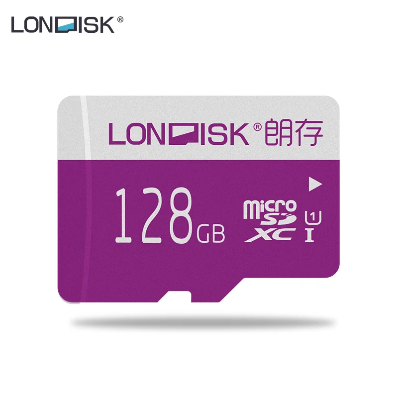 LONDISK 128 ГБ microSDXC/TF/флэш карта UHS I (U1) / (U3) /класс 10 (C10) карты памяти для