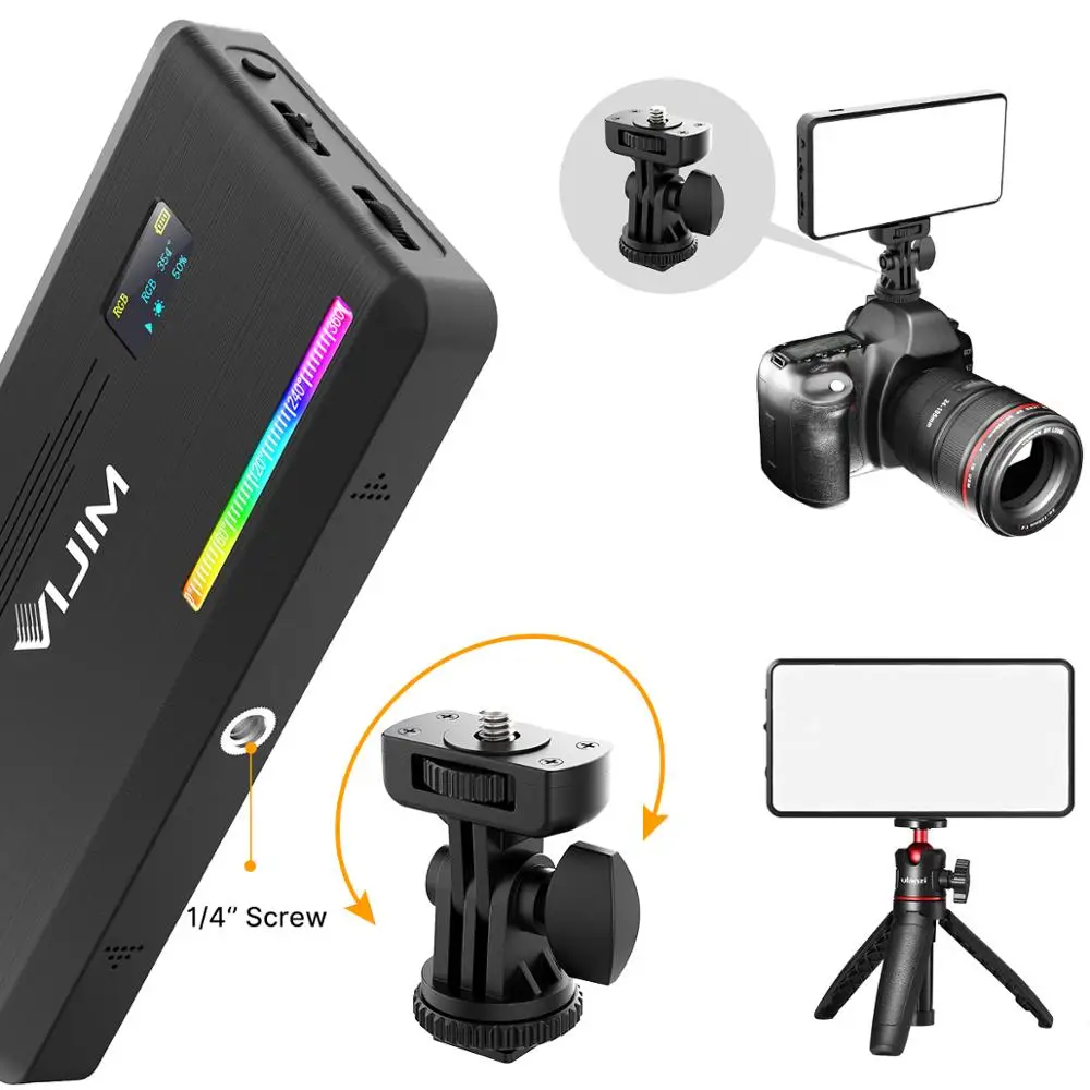 Ulanzi VIJIM VL196 RGB светодиодный светильник для видео 12 Вт PD Быстрая зарядка DSLR