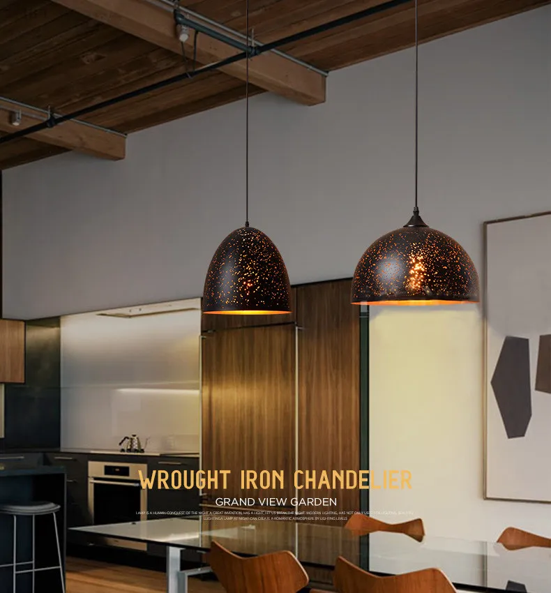 Современные светодиодные подвесные светильники в скандинавском стиле винтажный