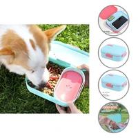 reusable eco friendly dog outdoor treat bags pp material puppy feeding box double layer for outing
