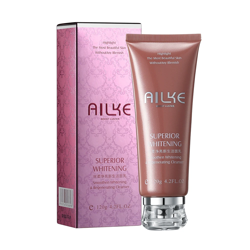 AILKE rose Facial cleanser women Whitening Moisturizing cleaning cleaner Hydrating Anti-Wrinkle acne oil control face care scrub