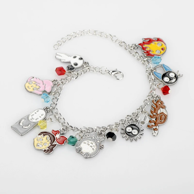 Мультяшный аниме серия Хаяо Миядзаки амулетный браслет для женщин замок в небе