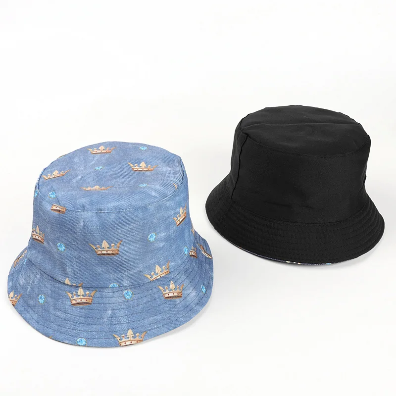 2020 Новый ведро Шапки корона шляпа рыболова для Для женщин в Корейском стиле