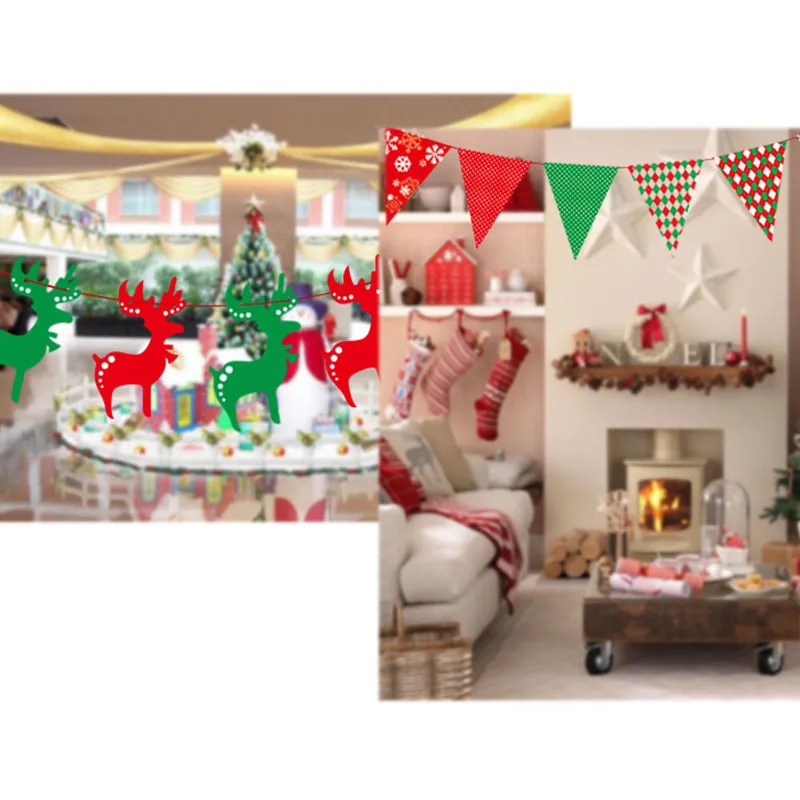 Рождественский венок бандаж баннер Рождество сделай сам украшение для семьи