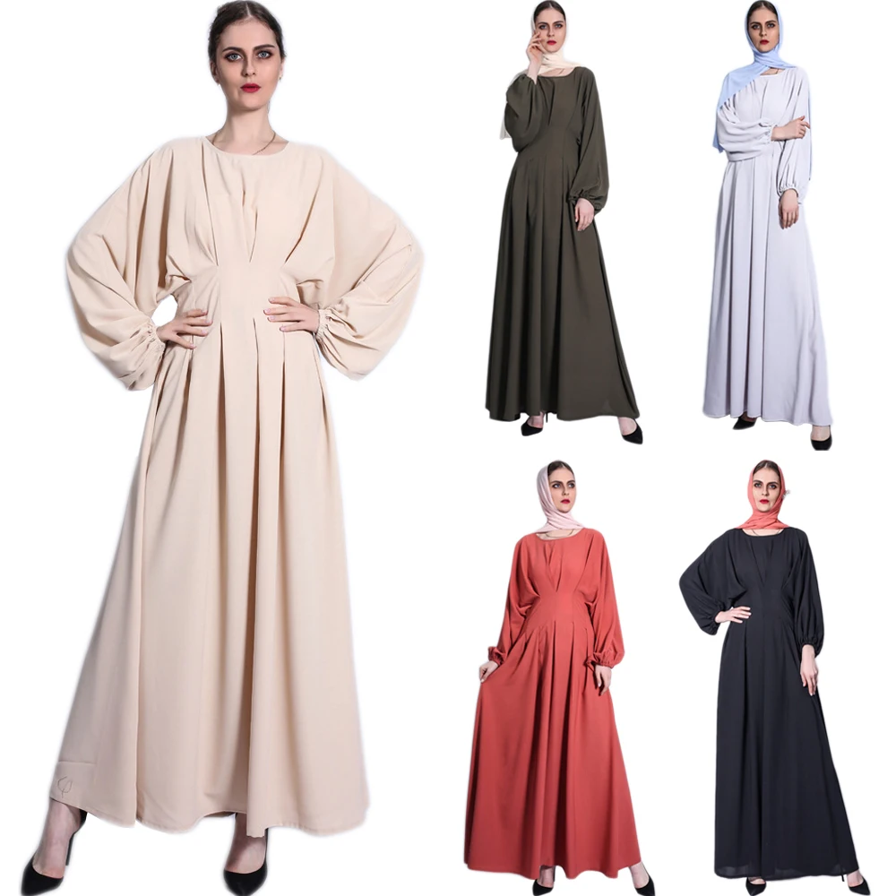 Женское длинное платье-кафтан, в арабском стиле, весна-осень