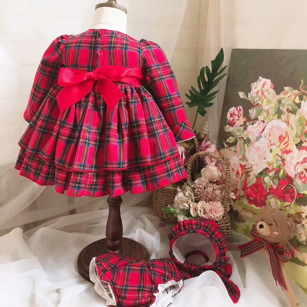2019 нарядное платье для маленьких девочек детское многослойное в клетку