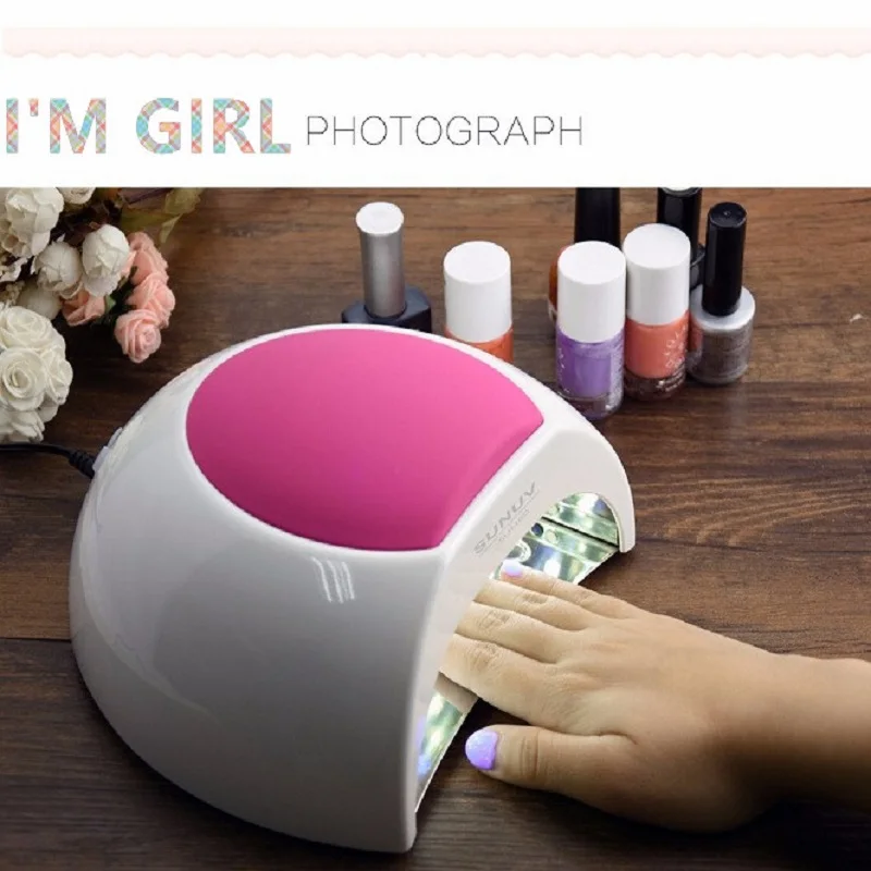I'M GIRL SUN2 48 Вт лампа для ногтей УФ Сушилка гель с датчиком розовой силиконовой