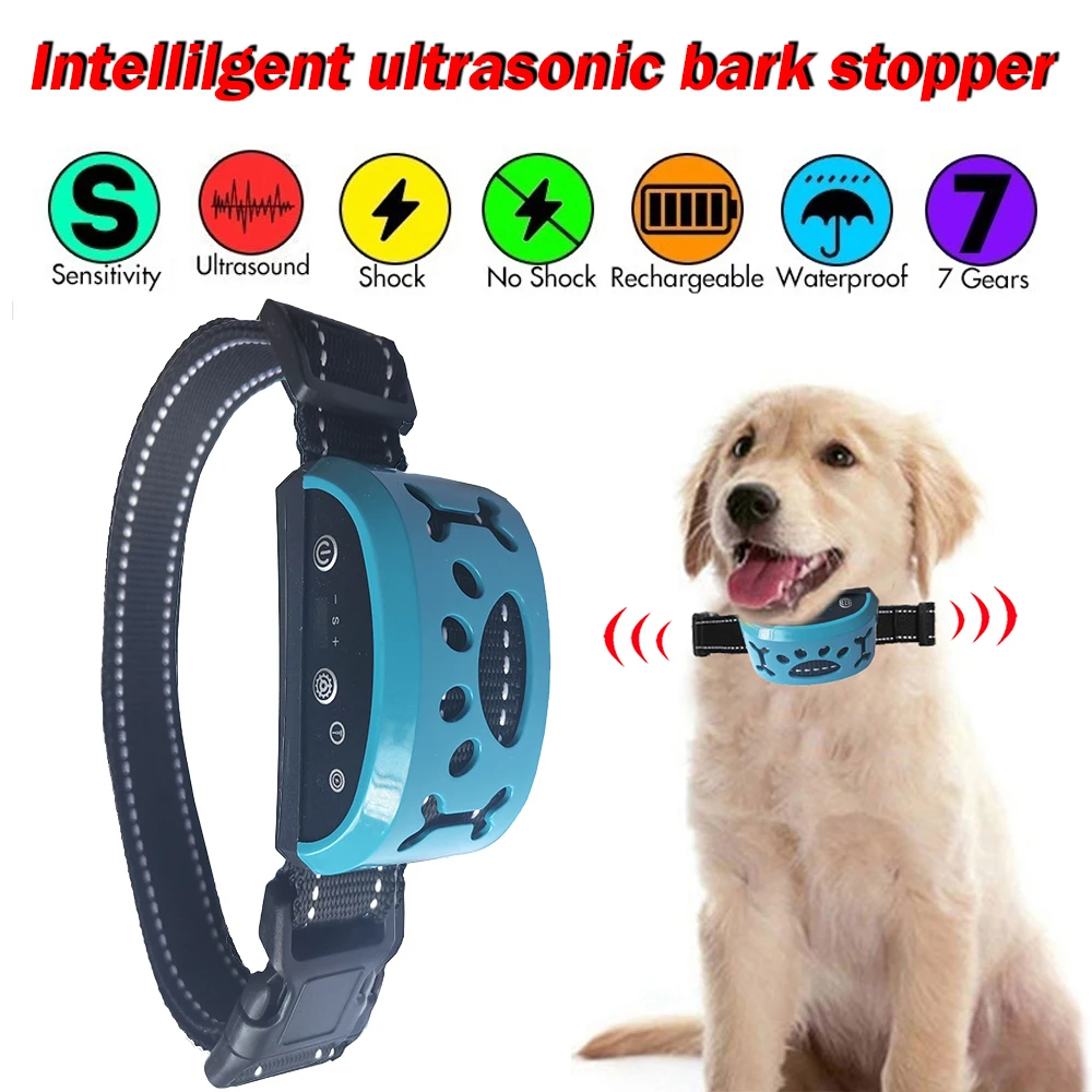 Ошейник для собак антилай без лай с дистанционным управлением электрический