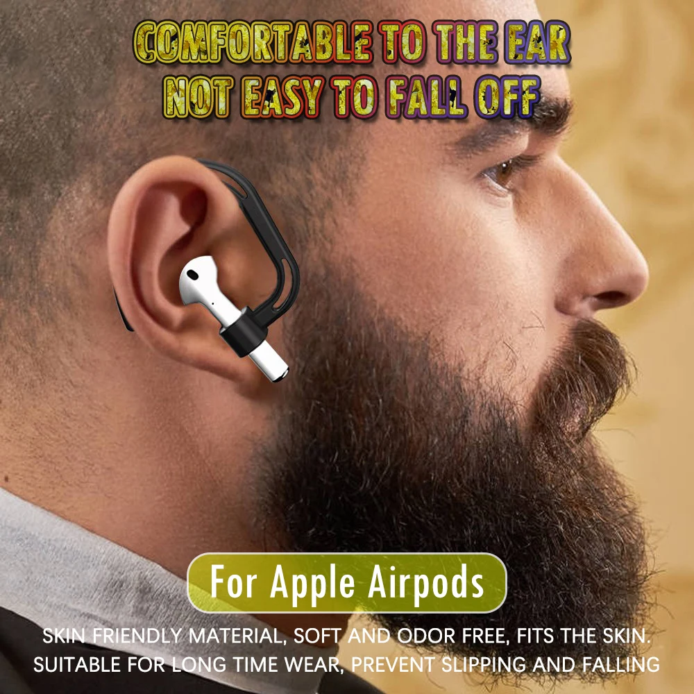 Новый силиконовый Secure функция &quotантипотеря ушной крючок подходит крючки