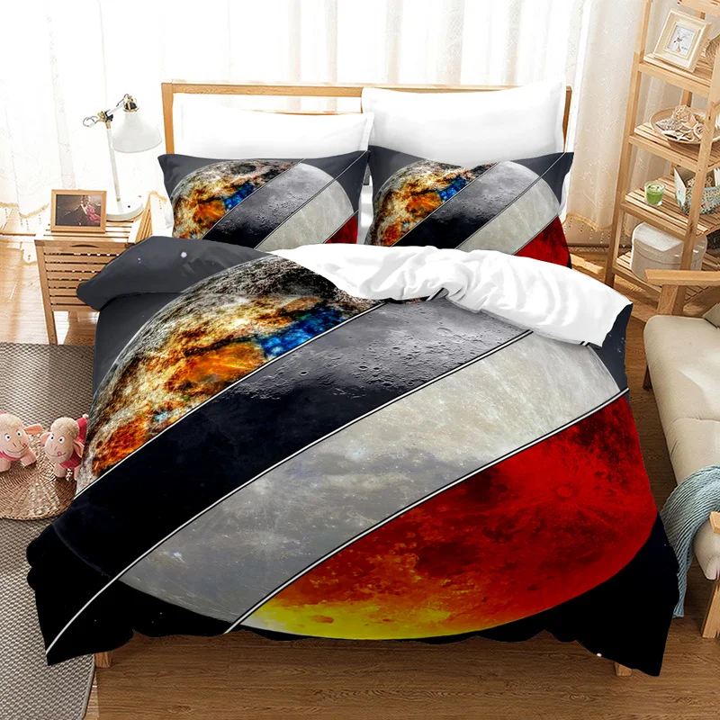 

Fanaijia 3D Retro map Bedding Set Luxury cool design Duvet Cover Set with Pillowcase king comforter set
