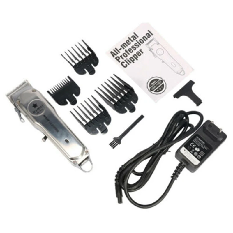 

Kemei KM-1996 Rechargeable Hair Clippers Cordless Barber's Trimmer Grooming Kit