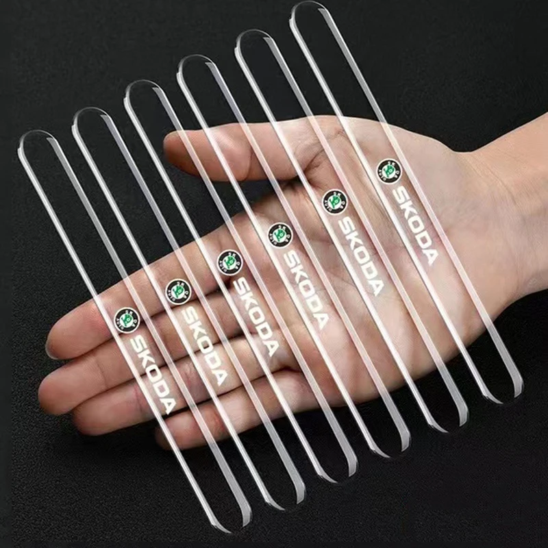 6 шт. защитная полоса на боковые края автомобильной двери для Skoda Octavia 2 A7 A5 A4 Vrs Fabia 1