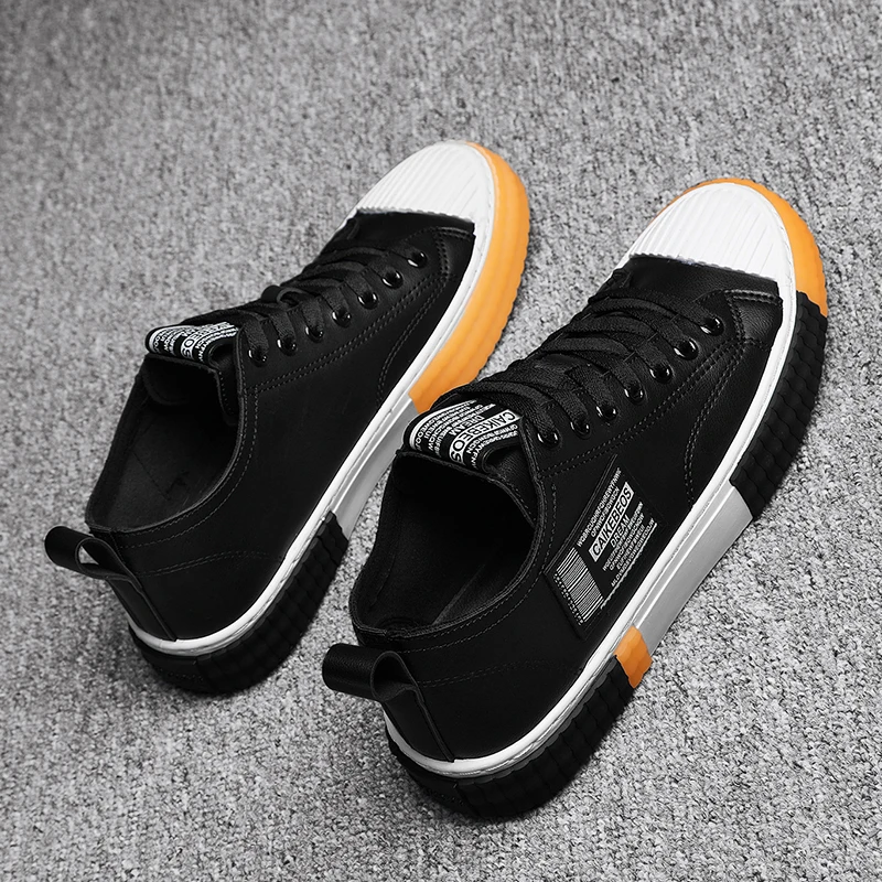 

Мужские спортивные кроссовки, черные, мужские, кожаные, формальные, большие, мужские кроссовки, scarpa informales