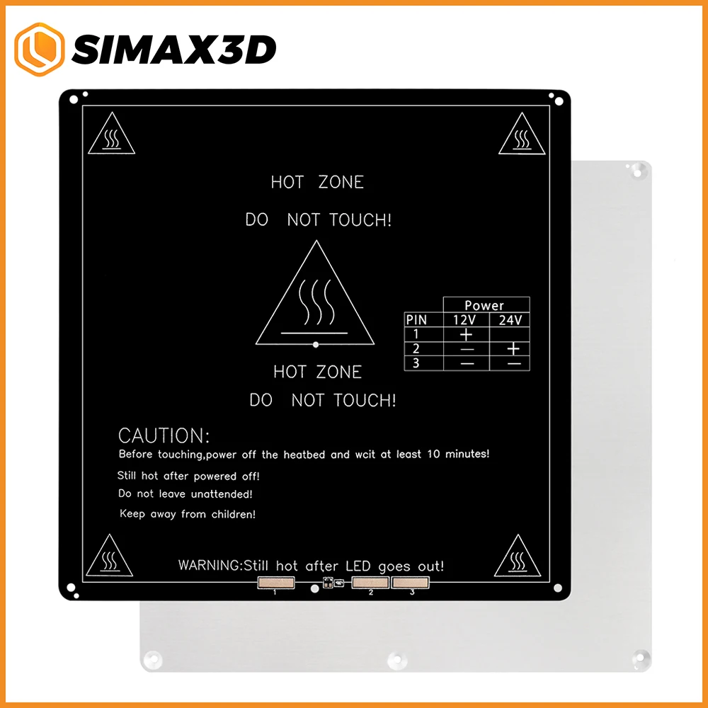 Детали для 3D принтера SIMAX3D алюминиевый тепловой стол MK3 220*220*3 0 мм с кабелем 1 м Mendel